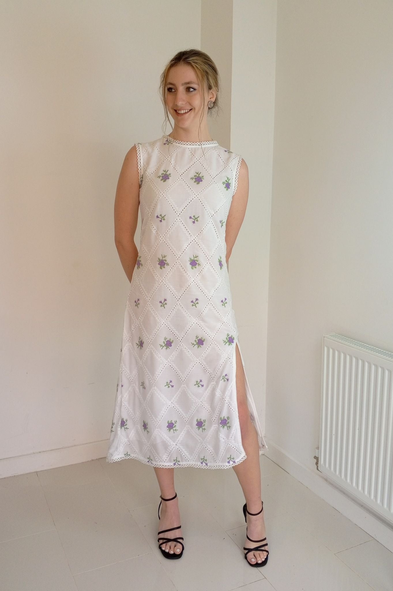 PURE PREMIUM COTTON EMBROIDERED DRESS