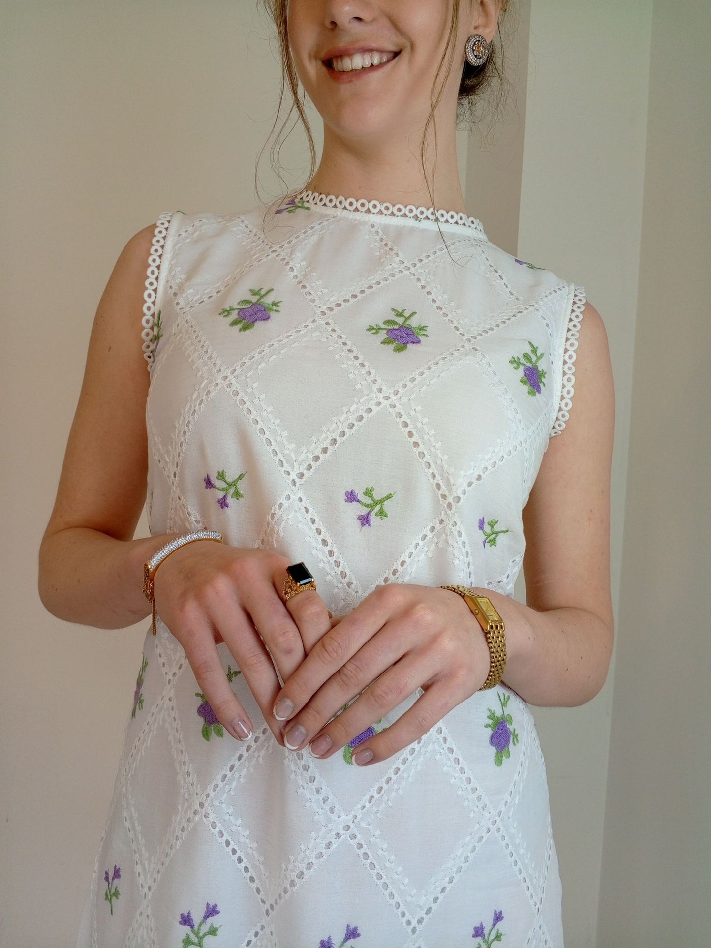PURE PREMIUM COTTON EMBROIDERED DRESS