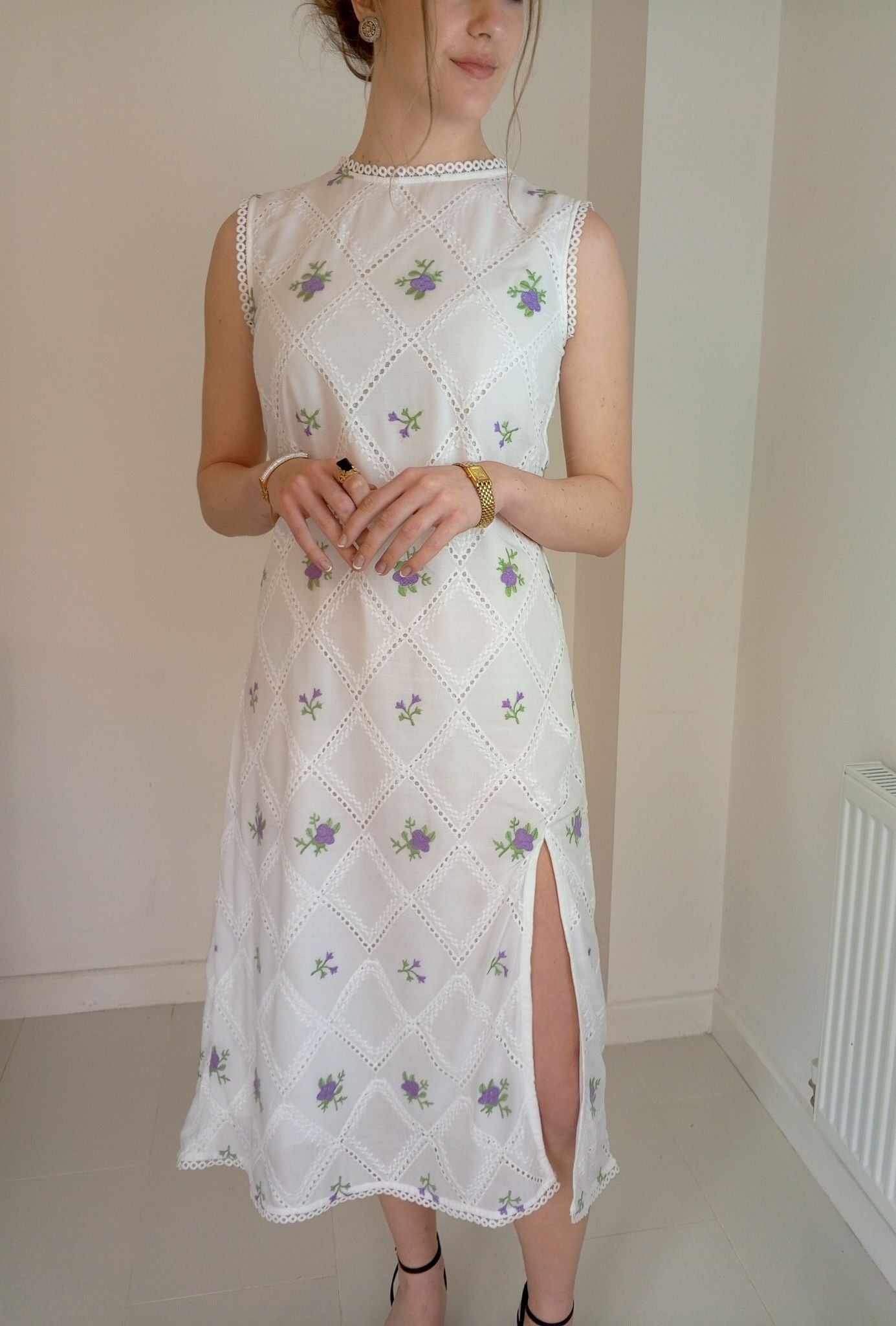 PURE PREMIUM COTTON EMBROIDERED DRESS