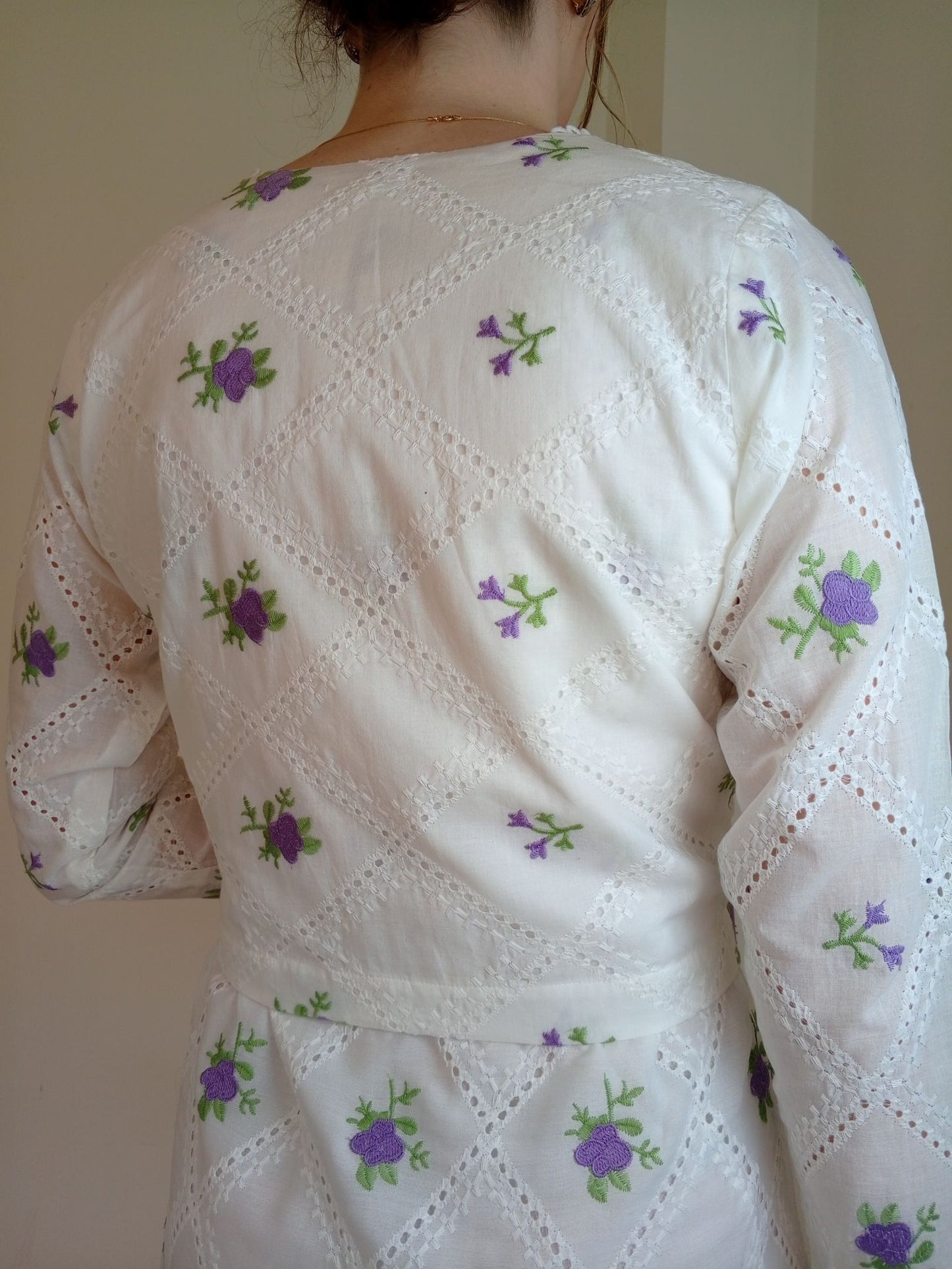 PURE PREMIUM EMBROIDERED COTTON CARDIGAN