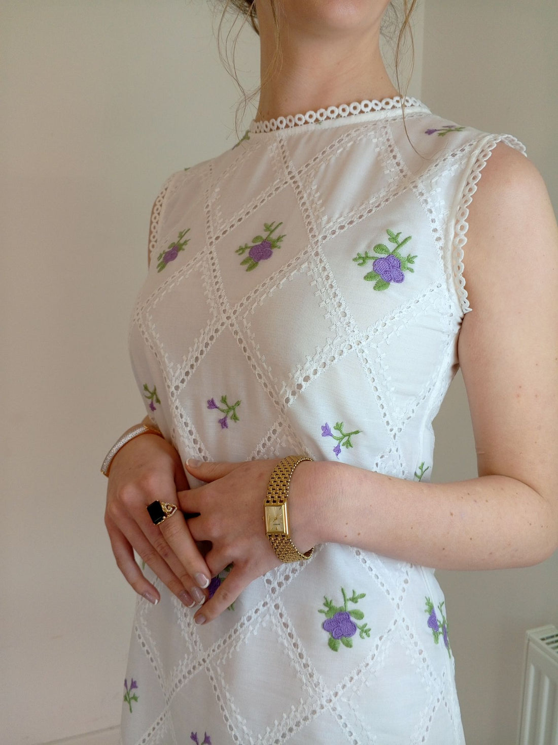 PURE PREMIUM COTTON EMBROIDERED DRESS