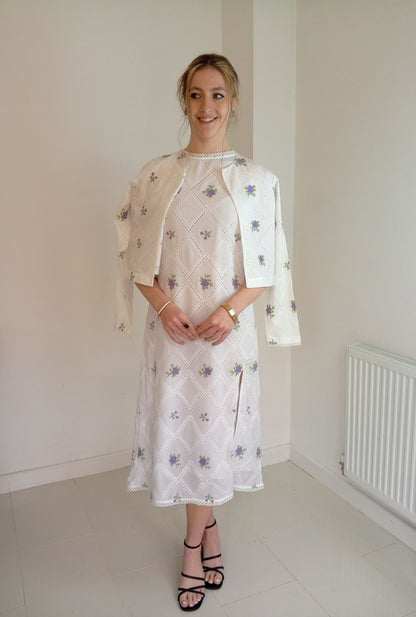 PURE PREMIUM COTTON EMBROIDERED DRESS
