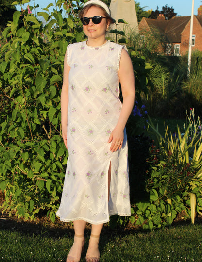 PURE PREMIUM COTTON EMBROIDERED DRESS