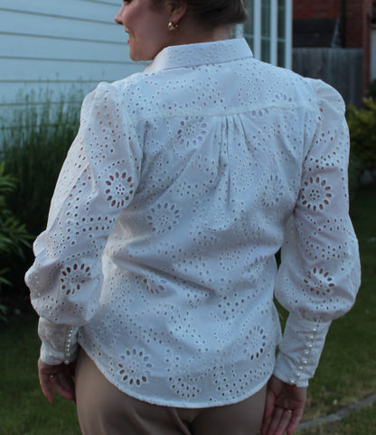 PURE PREMIUM COTTON EYELET SHIRT