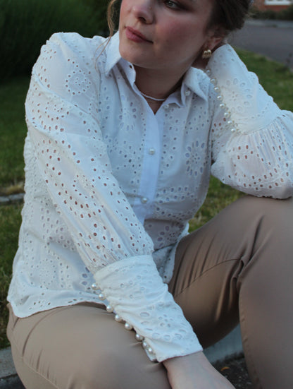 PURE PREMIUM COTTON EYELET SHIRT